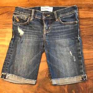 Girls Abercrombie jean shorts